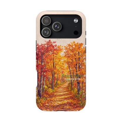 Wireless-Charging Compatible Case – Autumn Remembered – Compatible with iPhone 13–17 & Samsung Galaxy S25–S26 Series