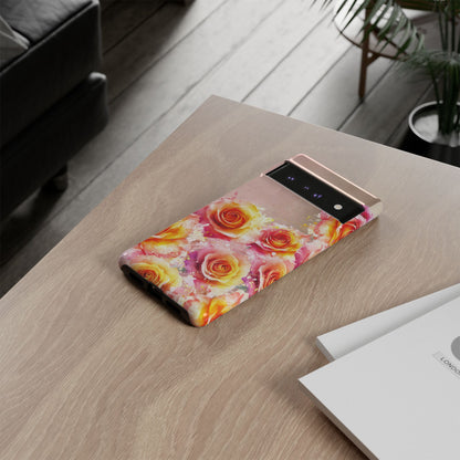 Protective Phone Case – Sunset Roses