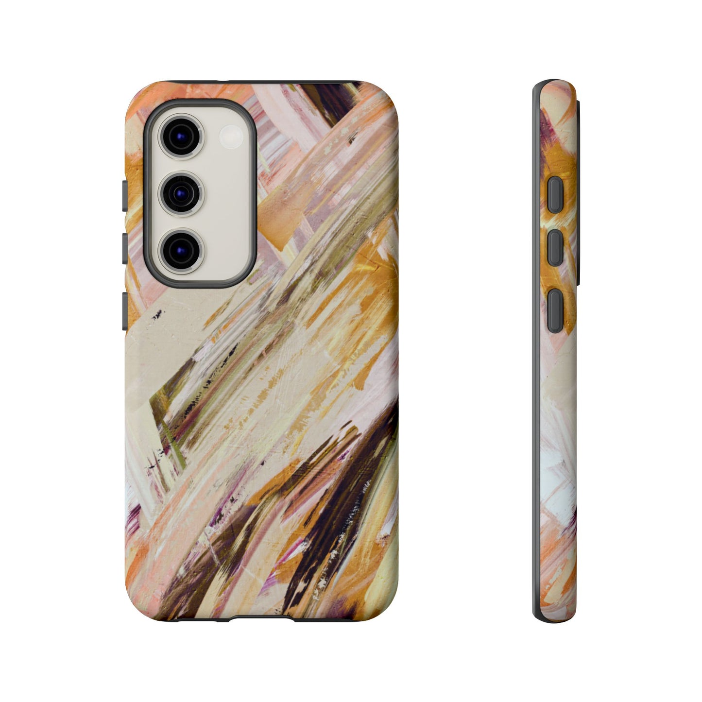 Protective Phone Case – Brush & Bronze