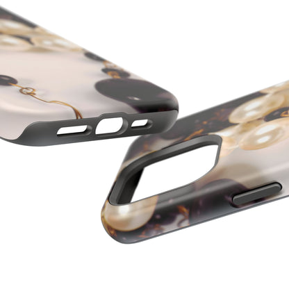 Impact-Resistant Phone Case – Noir Pearl