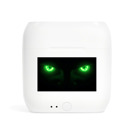 Wireless Earbuds – Neon Green Monster Eyes