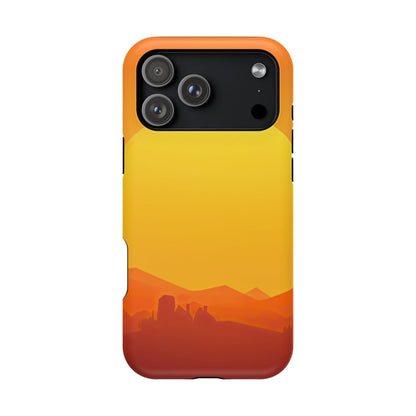 Wireless-Charging Compatible Case – Desert Sunrise