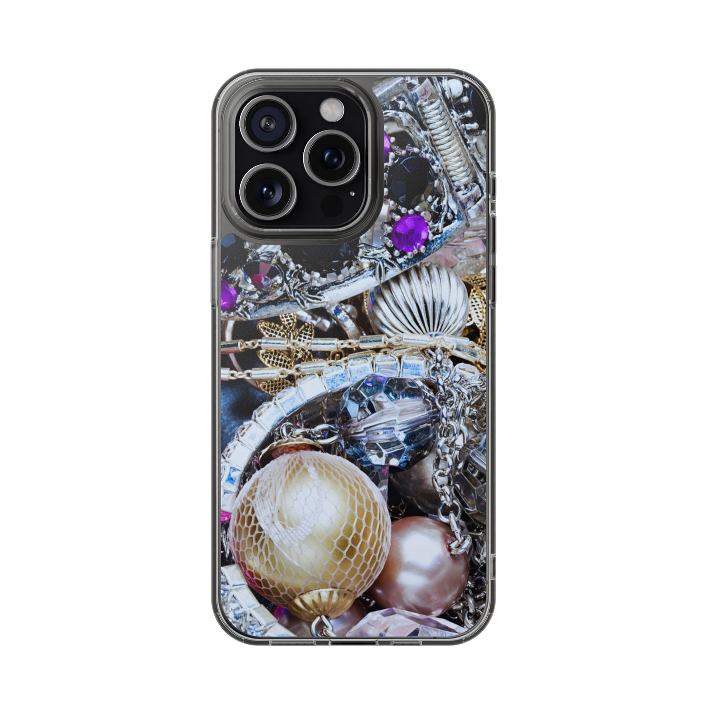 Clear Phone Case – Chrome Jewel