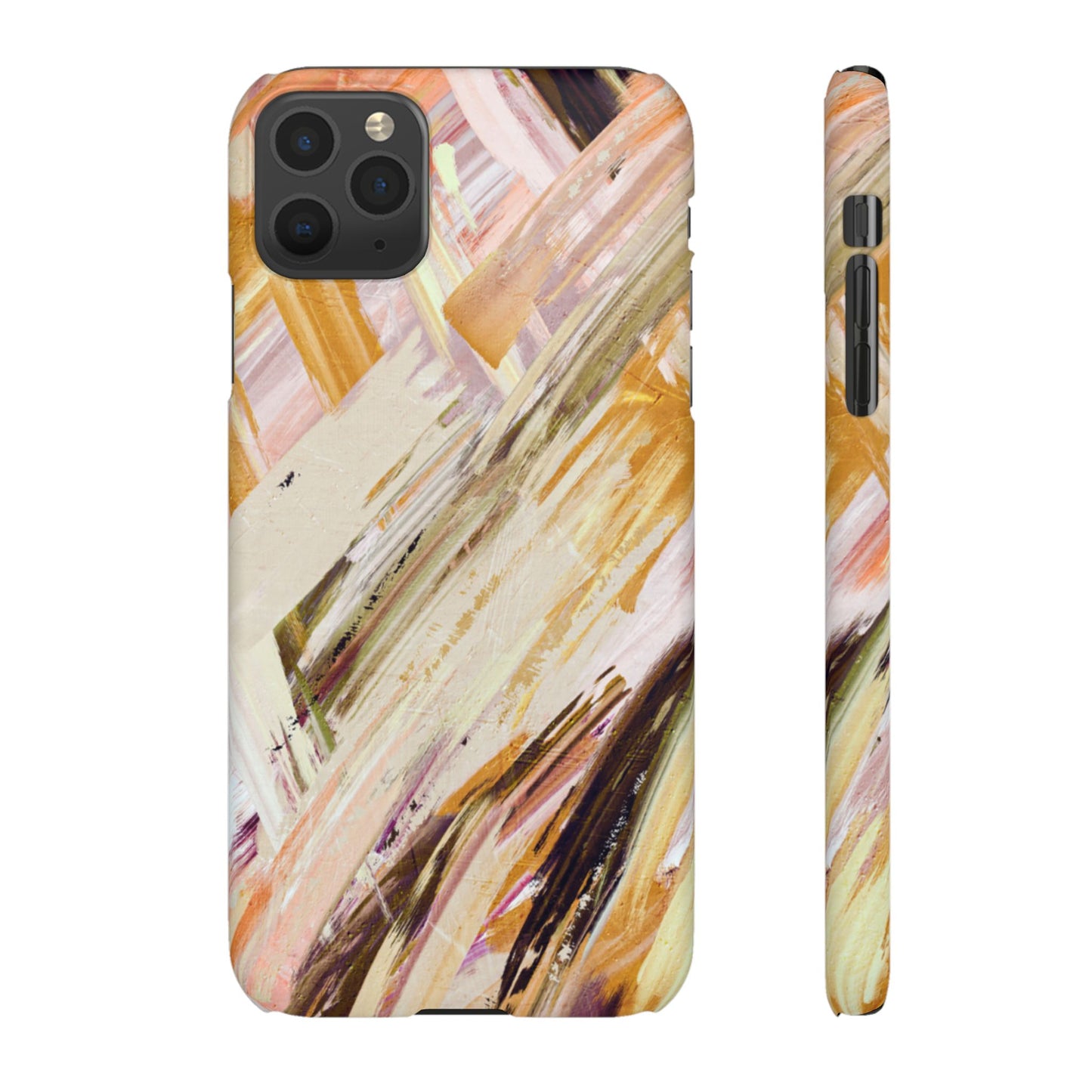 Snap Phone Case – Brush & Bronze