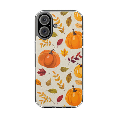 Clear Phone Case – Falling for Pumpkin