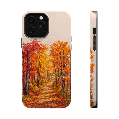 Wireless-Charging Compatible Case – Autumn Remembered – Compatible with iPhone 13–17 & Samsung Galaxy S25–S26 Series