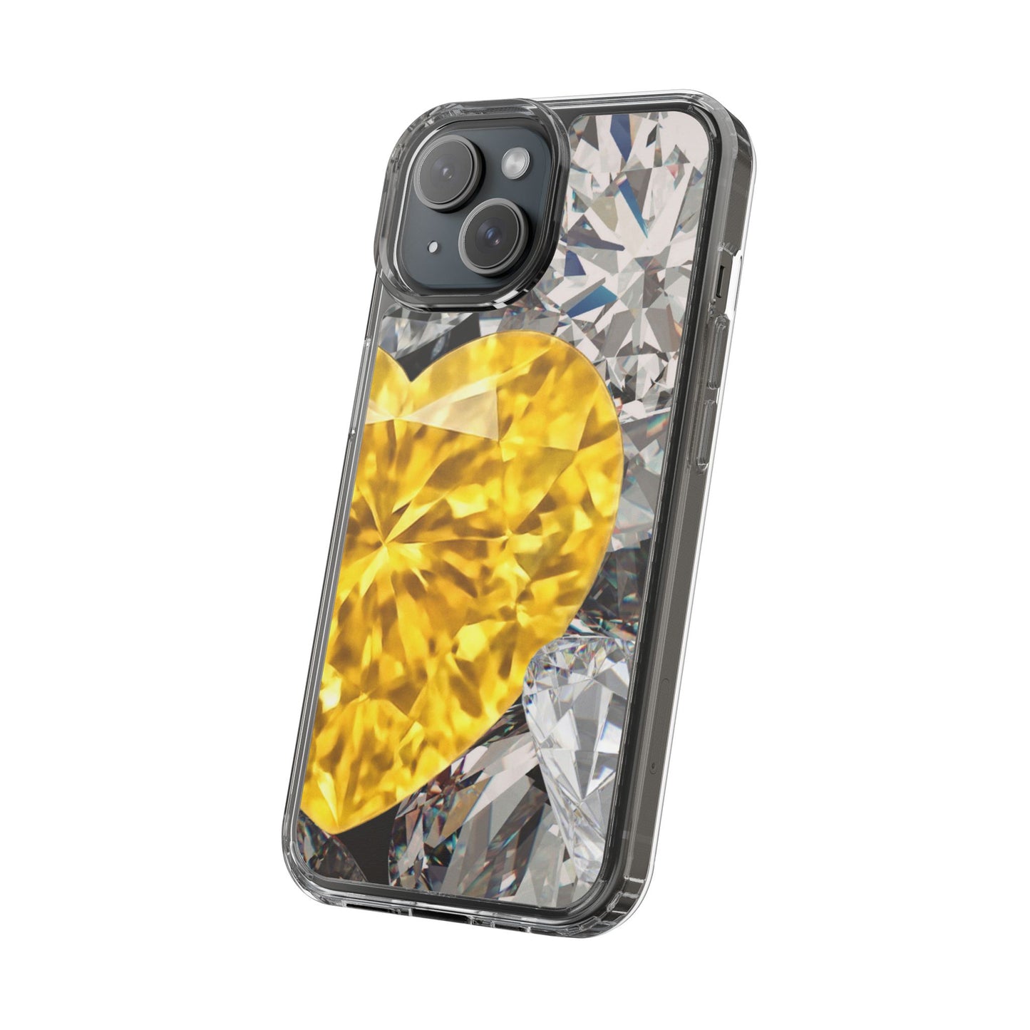 Clear Phone Case – Heart of Gold