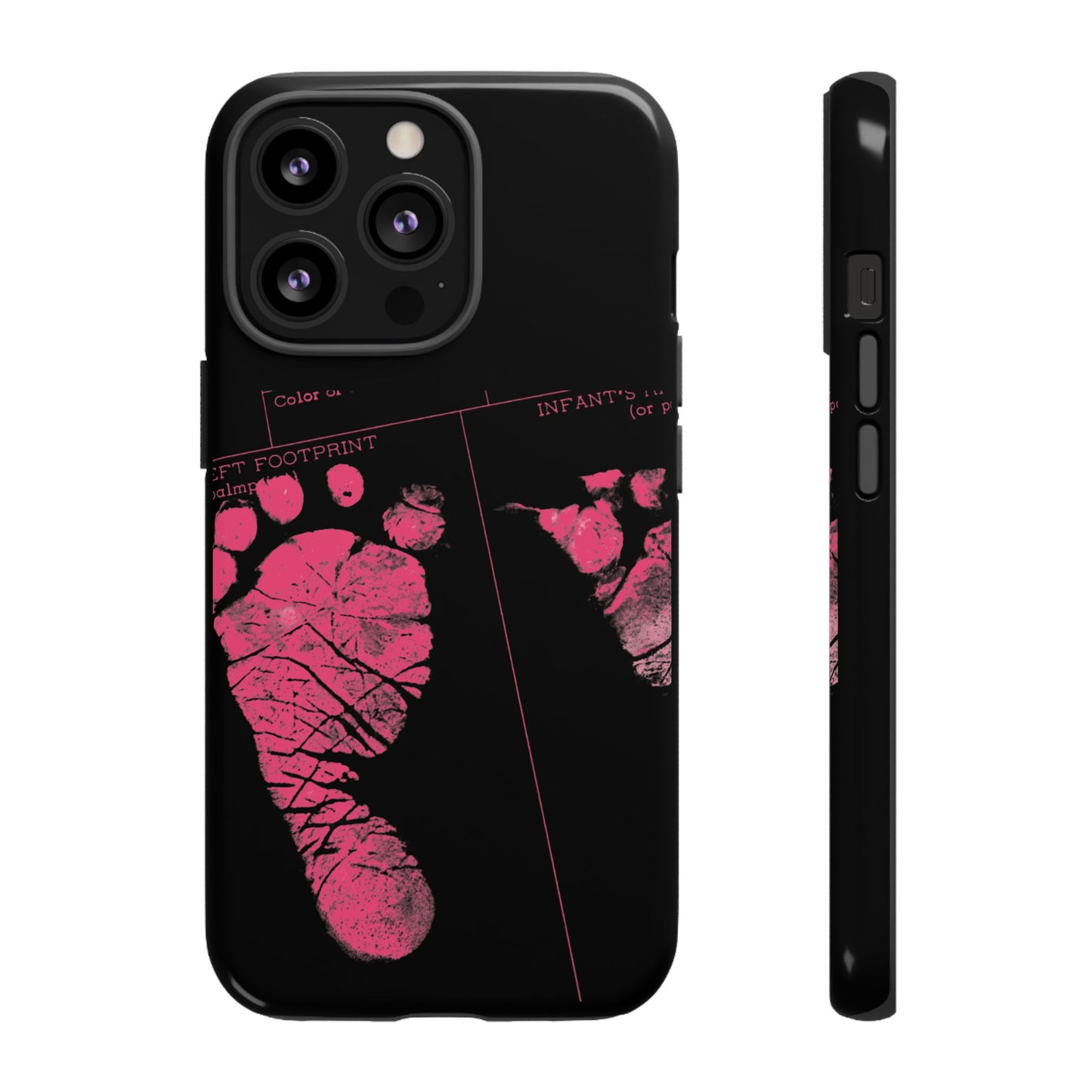 Protective Phone Case – Mom’s Little Pink Footprints