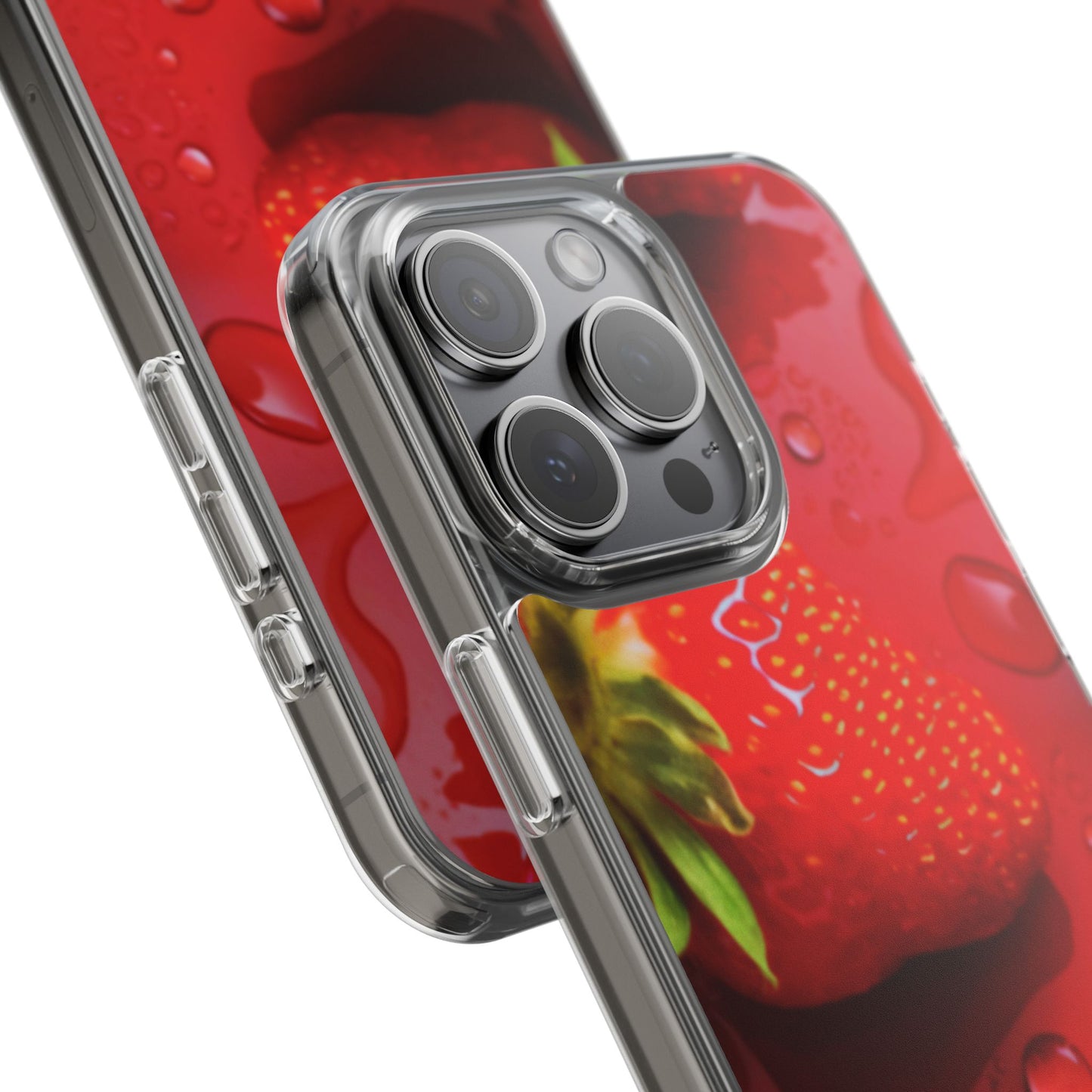 Clear Phone Case – Strawberry Drip