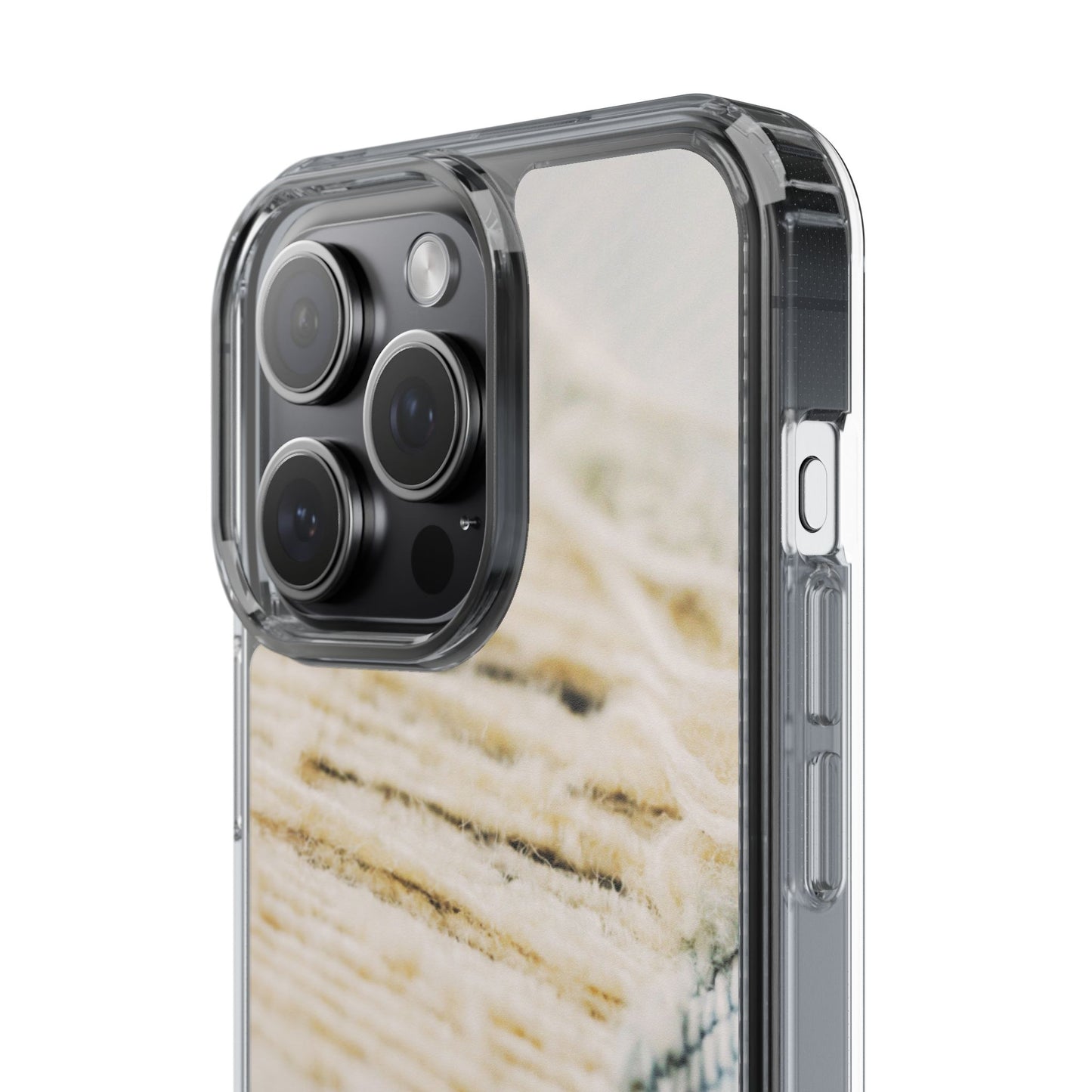 Clear Phone Case – Woven Warmth