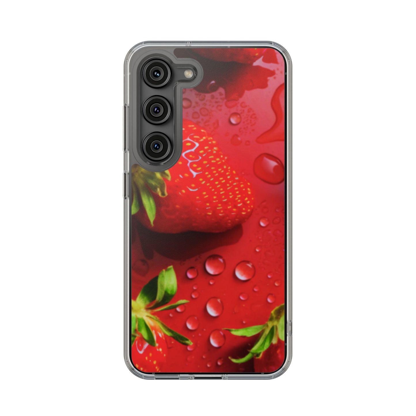 Clear Phone Case – Strawberry Drip