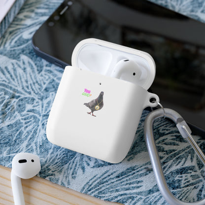 Wireless Earbud Case Cover – Pigeon Design Slim Drop Protection with Carabiner Clip