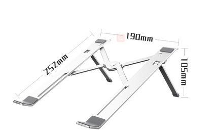 Portable Laptop Stand with Cooling Fan - Adjustable Ergonomic Desk Stand for Better Airflow