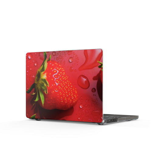 Clear Laptop Case – Strawberry Drip