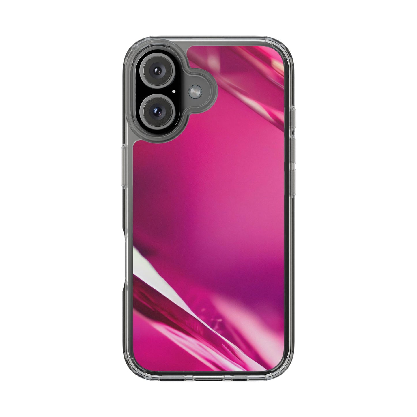Clear Phone Case – Magenta Motion