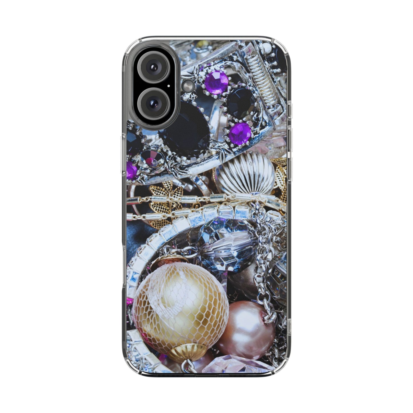 Clear Phone Case – Chrome Jewel
