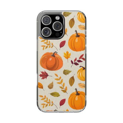 Clear Phone Case – Falling for Pumpkin