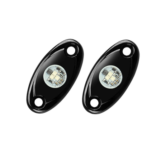 2 Pod LED Rock Lights - Blue: Neon Underglow for Trail Rigs, Cars, ATVs, Boats