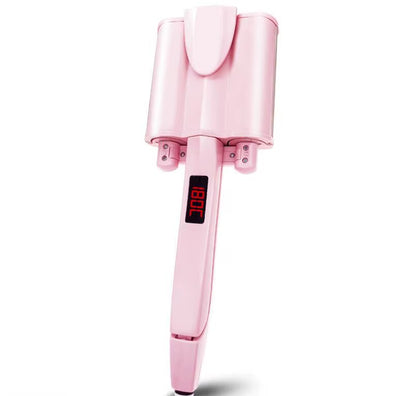 LCD 26Mm 32Mm Ceramic Three Tube Hair Curler Triple Barrel Deep Wave Water Ripple Egg Rolls Hair Curling Iron Hair Styling Tool