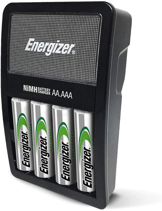 Rechargeable AA and AAA Battery Charger (Recharge Value) with 4 AA Nimh Rechargeable Batteries