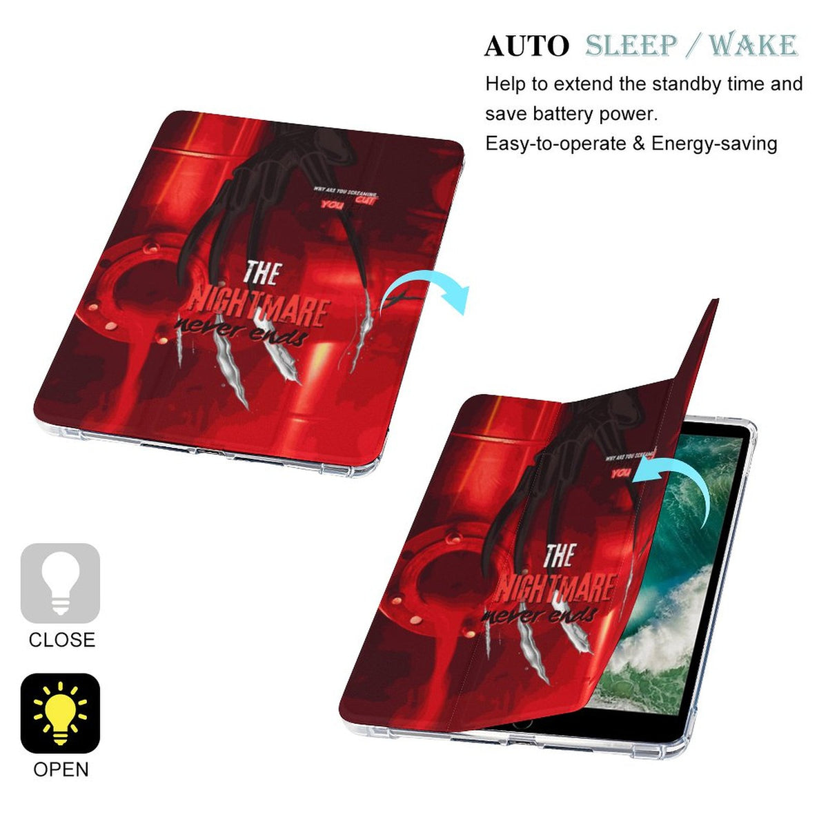 Tablet Case with Pencil Holder – Slasher Season