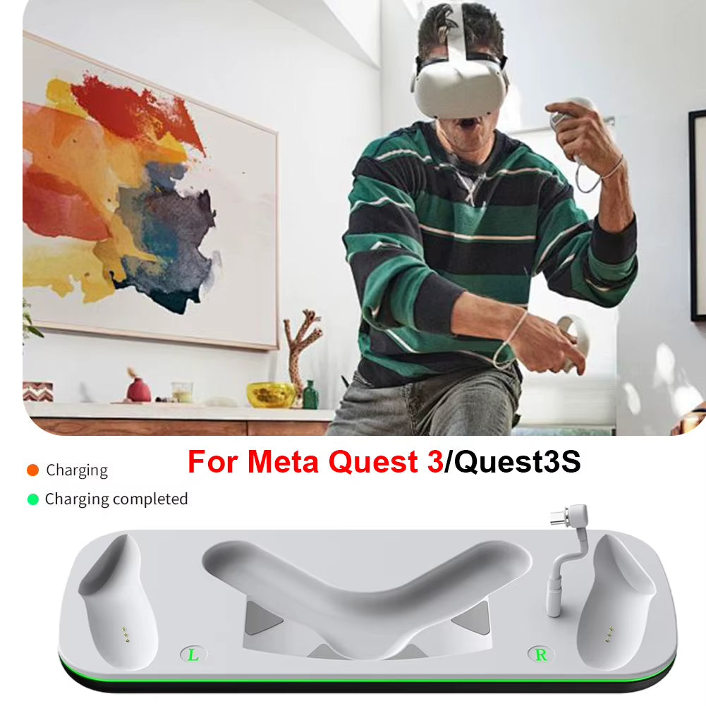 Meta Quest 3/3S Fast Charging Dock: LED Indicator