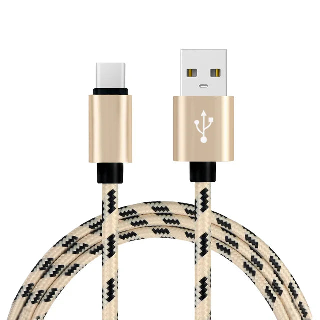 USB-A to USB-C Braided Charging Cable – 2m Premium Reach
