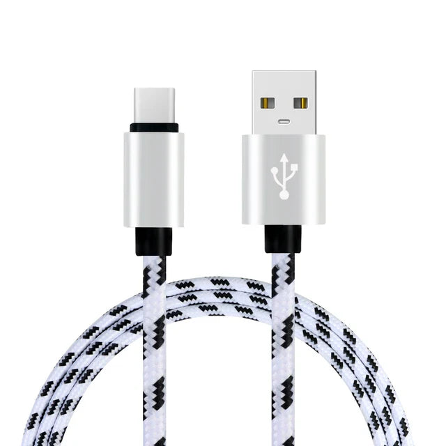 USB-A to USB-C Braided Charging Cable – 2m Premium Reach
