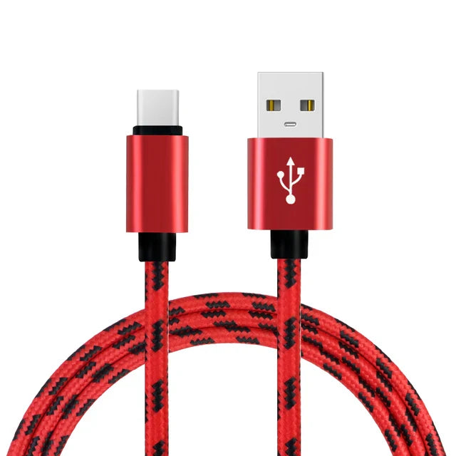 USB-A to USB-C Braided Charging Cable – 2m Premium Reach