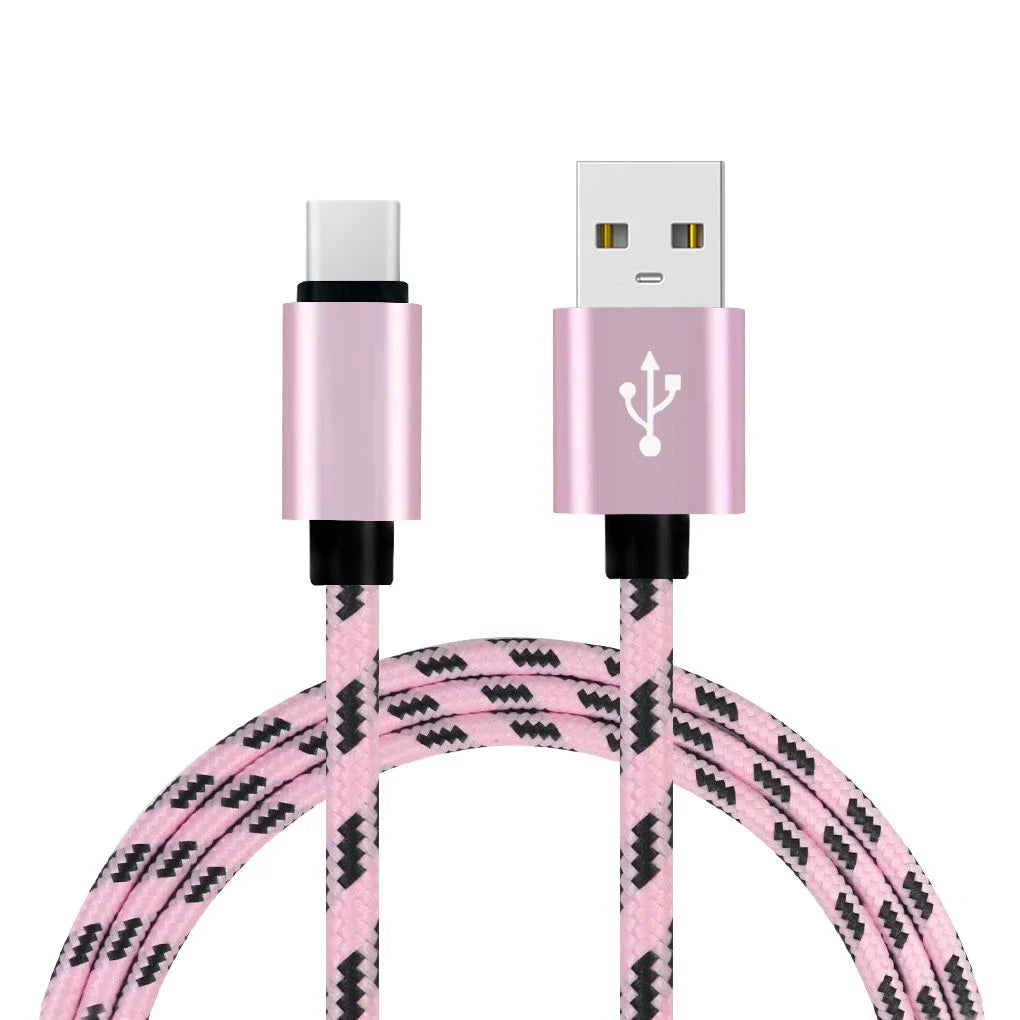 USB-A to USB-C Braided Charging Cable – 2m Premium Reach