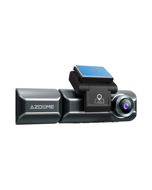4K 3-Channel Dash Cam - Front/Rear WiFi GPS with 24H Parking Mode & Night Vision