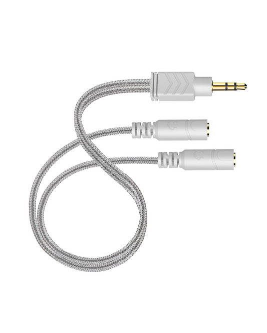 3.5mm Headphone Splitter Cable - 2-Way Audio Y Splitter for Headphones & Speakers