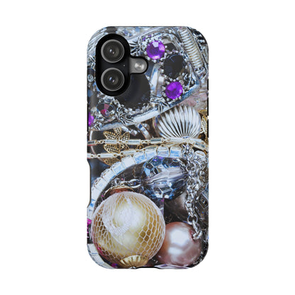 Impact-Resistant Phone Case – Chrome Jewel