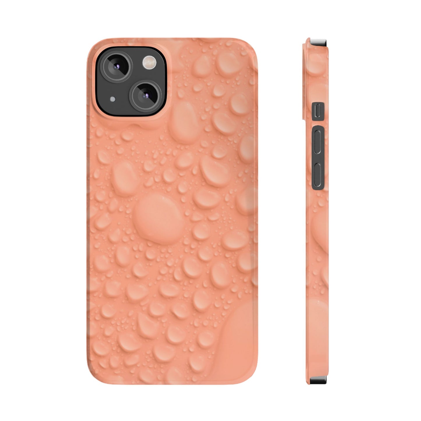 Slim Phone Case – Apricot Rain
