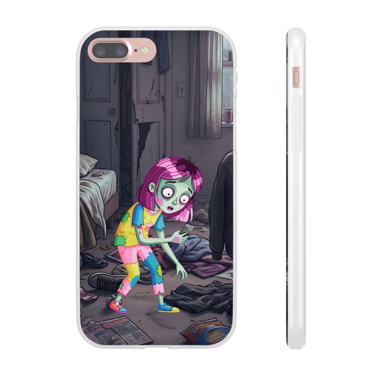 Zombie Girl Phone Case — Cute Creepy Cartoon Phone Cover