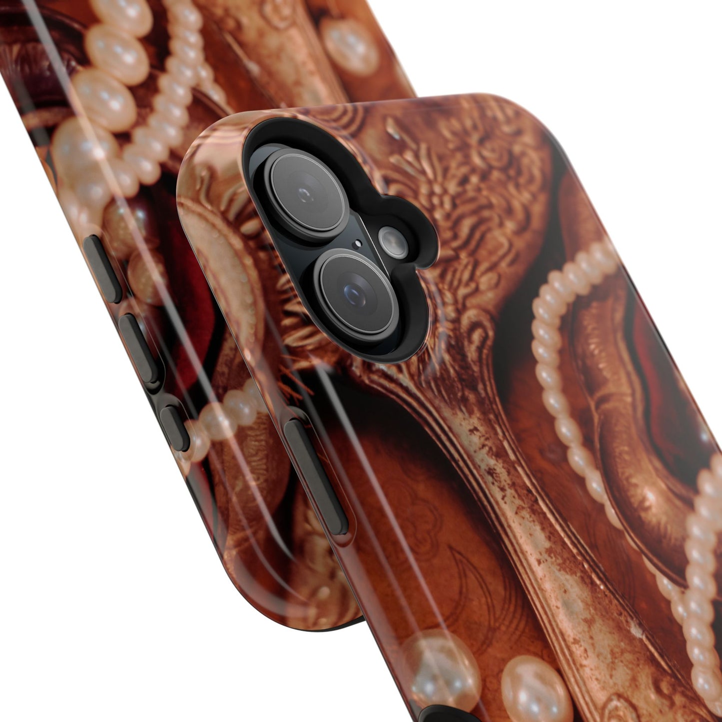 Wireless-Charging Compatible Case – Bronze Vanity