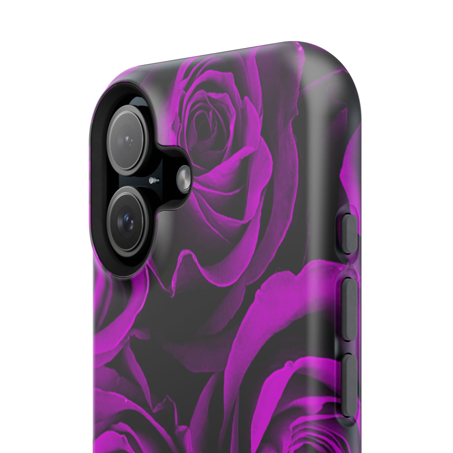 Impact-Resistant Phone Case – Amethyst Roses