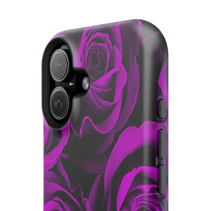 Impact-Resistant Phone Case – Amethyst Roses