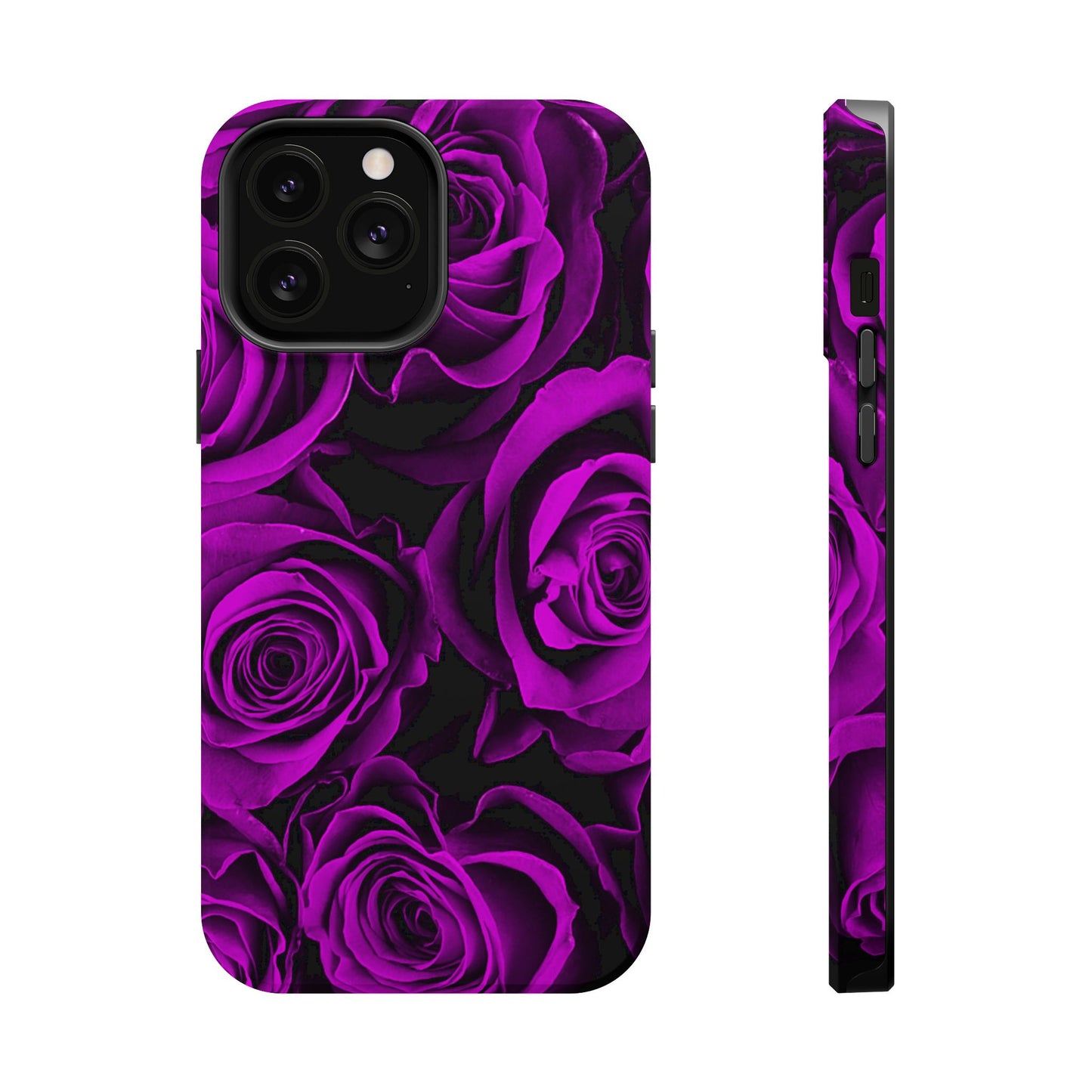 Wireless-Charging Compatible Case – Amethyst Roses