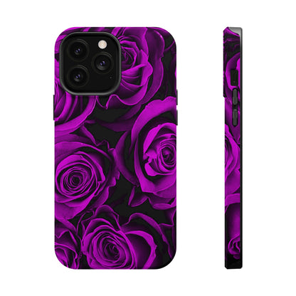 Wireless-Charging Compatible Case – Amethyst Roses