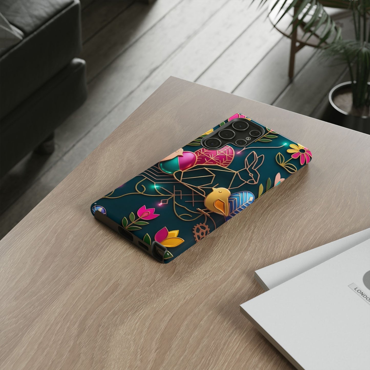 Protective Phone Case – Jeweled Garden