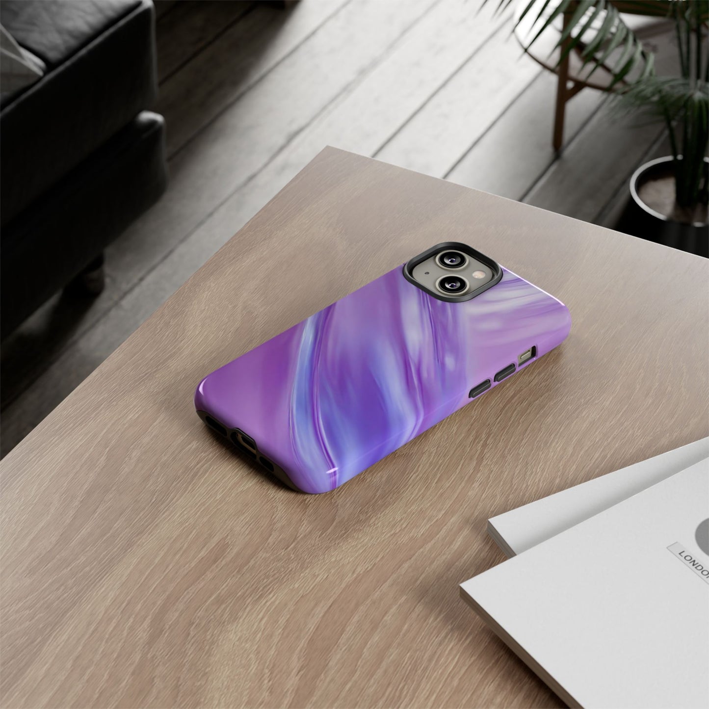 Protective Phone Case – Lavender Wave