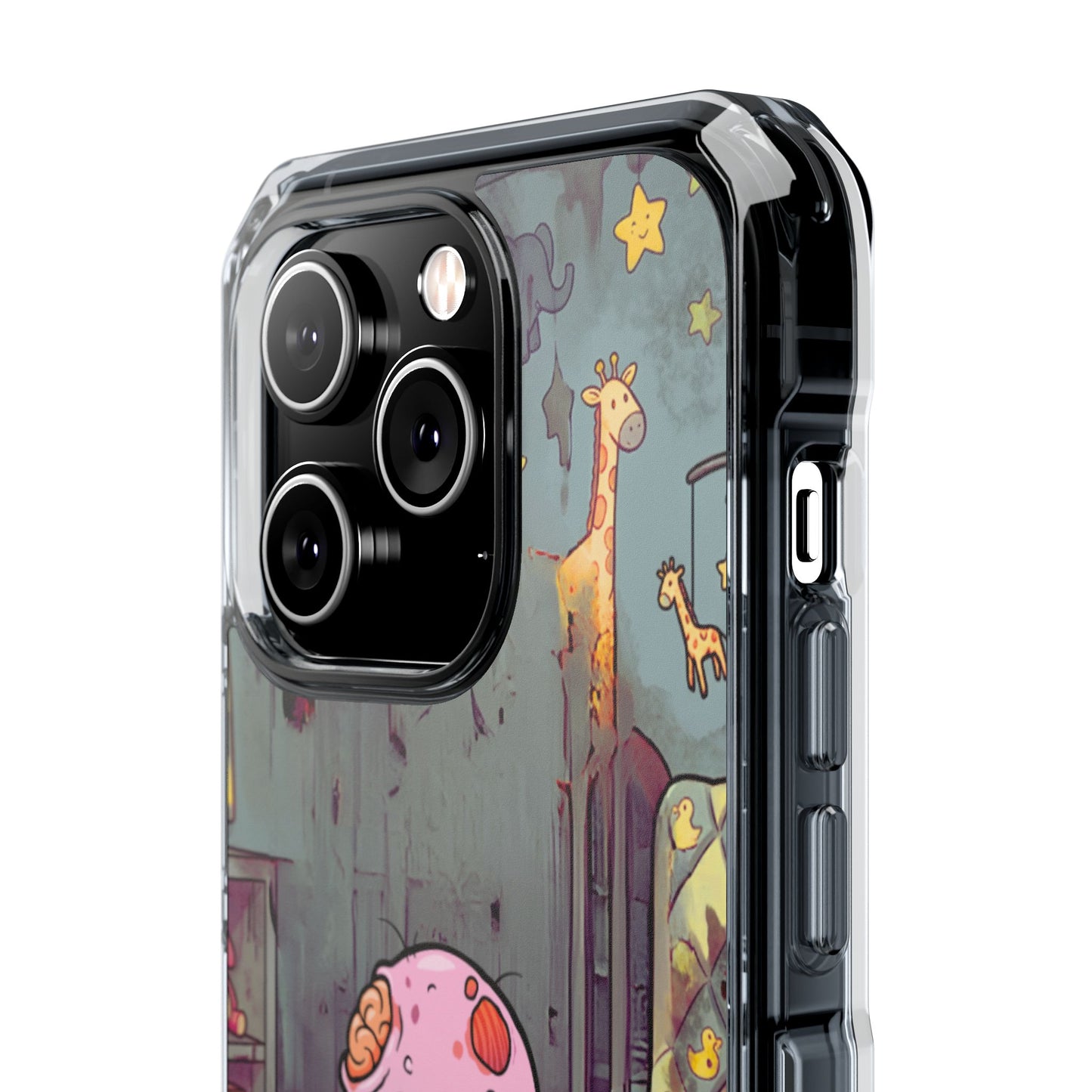 Clear Magnetic Phone Case — Cute Creepy Zombie Baby Design