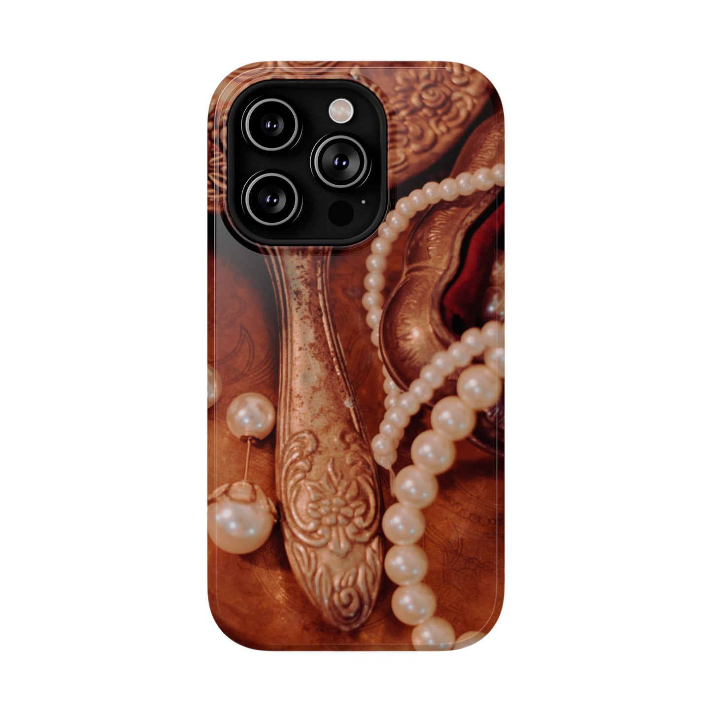 Impact-Resistant Phone Case – Bronze Vanity