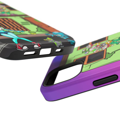 Zombie Arcade Phone Case — Colorful Cartoon Horror Impact-Resistant iPhone Cover