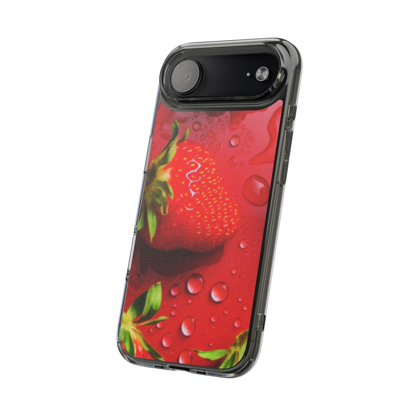 Clear Phone Case – Strawberry Drip