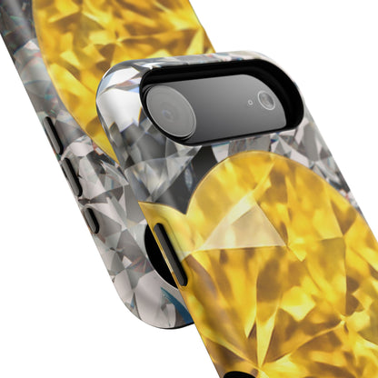 Impact-Resistant Phone Case – Heart of Gold