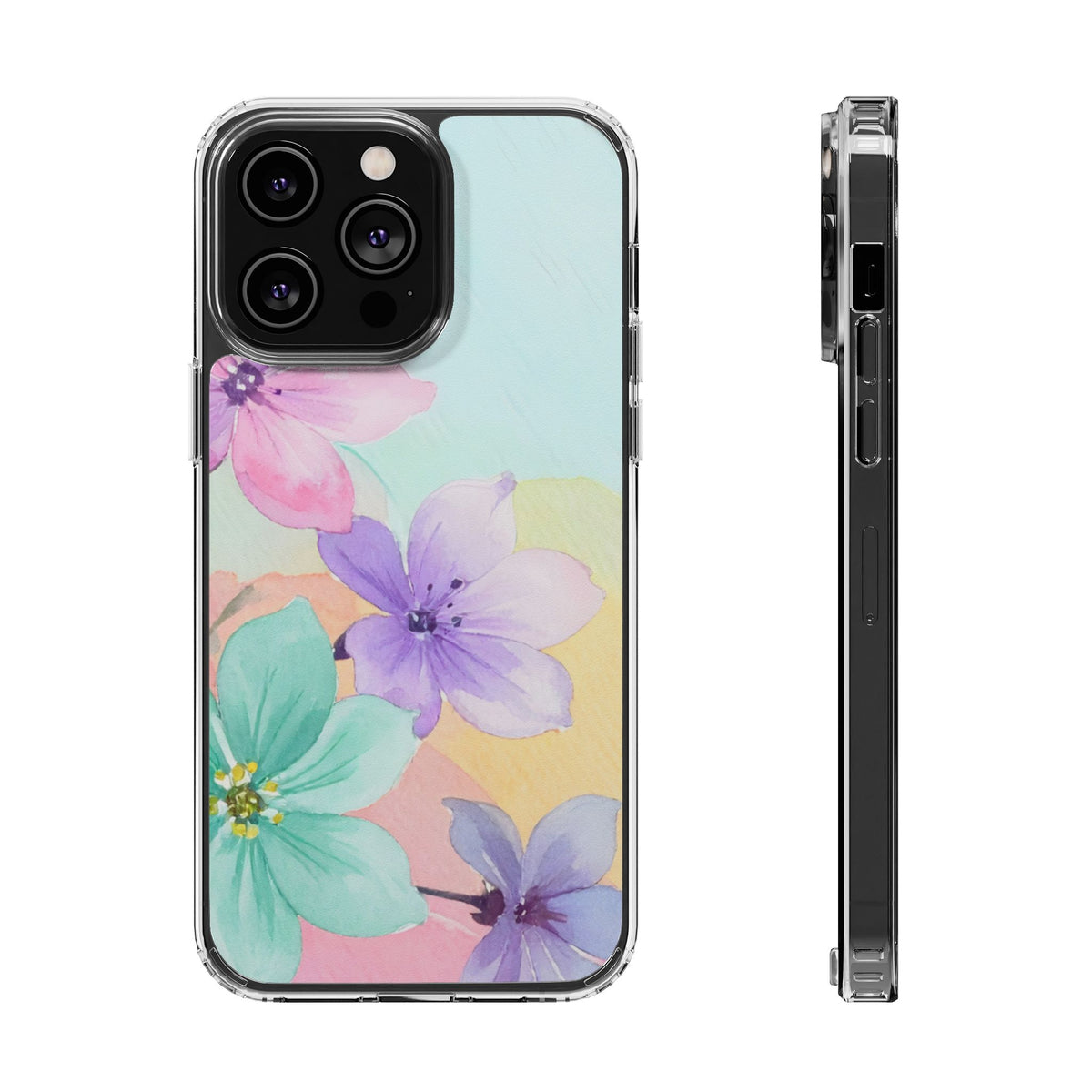 Clear Phone Case – Water Petal