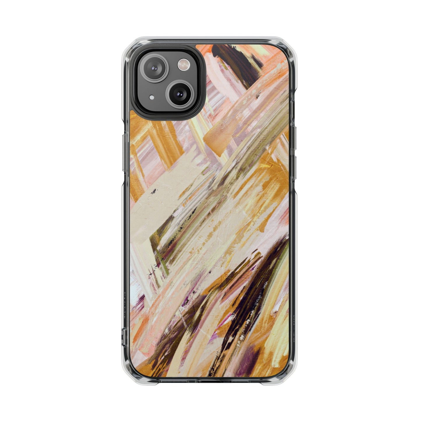 Clear Magnetic Phone Case – Brush & Bronze