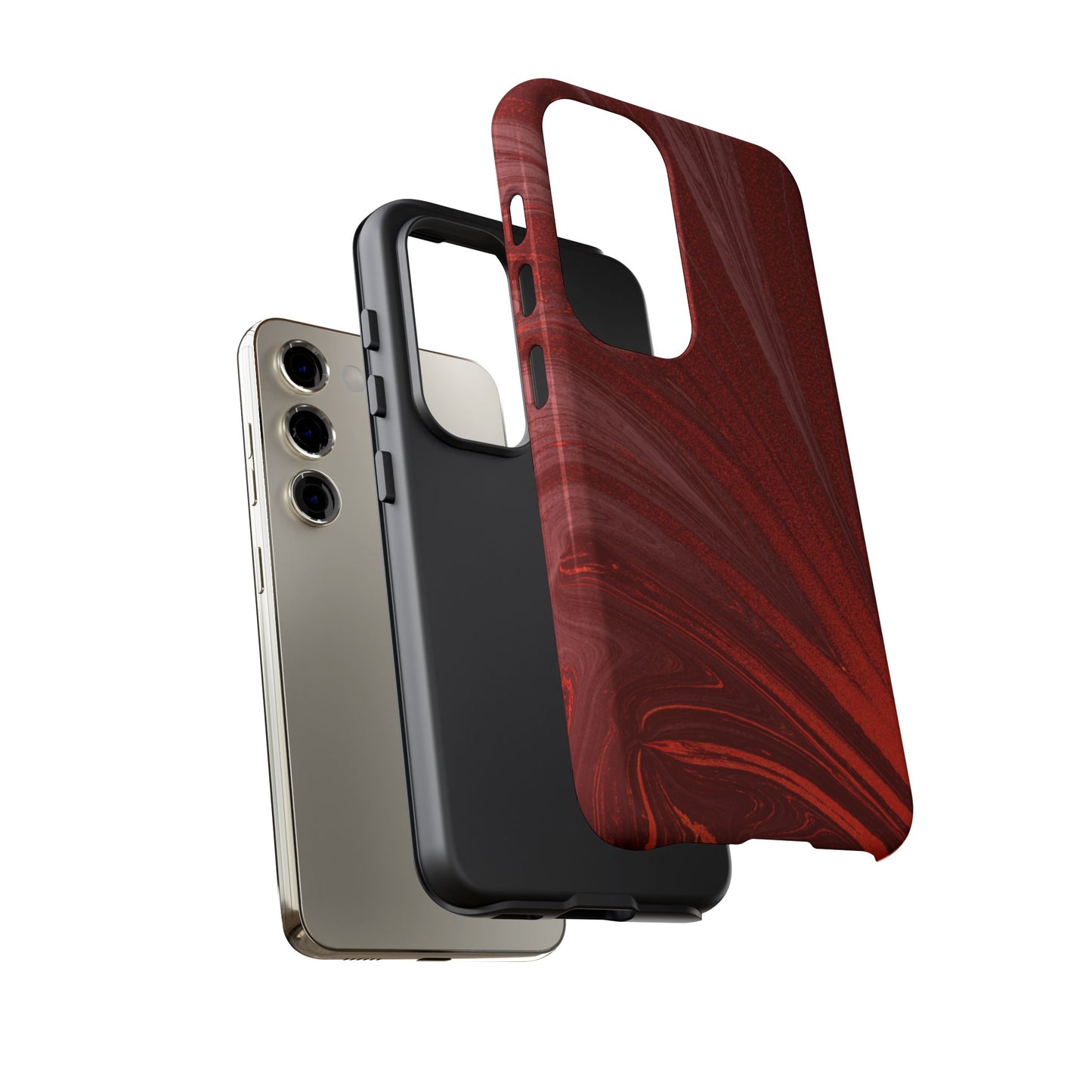 Protective Phone Case – Crimson Current
